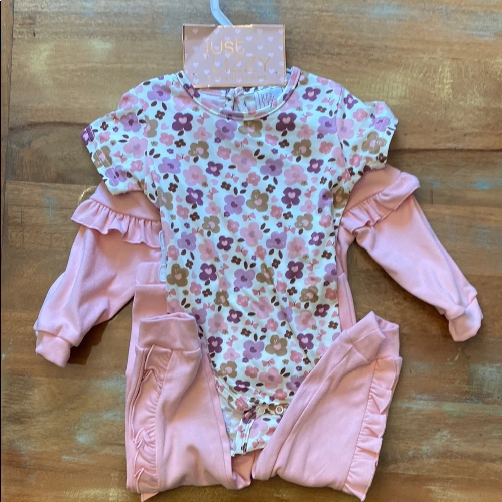 Pink Ruffled Tracksuit Set - Picture 2 of 2